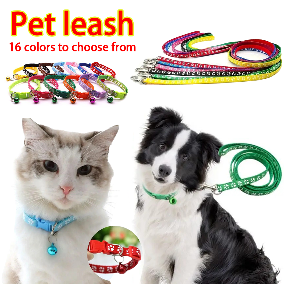 Headcollar Rope Set - Dog Paw Print Pet Traction Rope