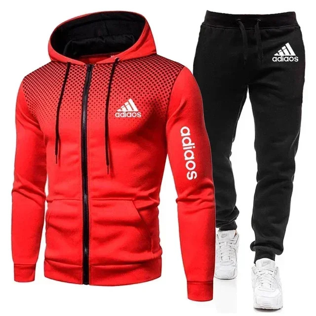 Outdoor Sport Hoodie - New Men Running Set Sportswear Fashion