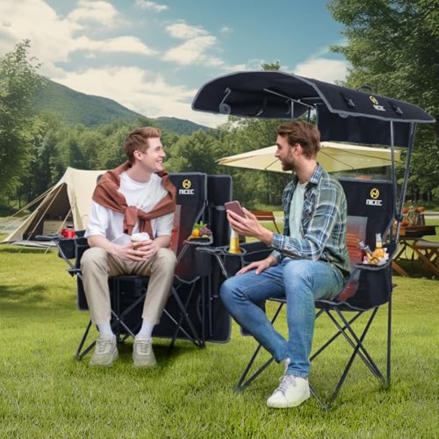 Chair with Canopy, Heated Camp - đánh giá và giá Outdoor Sports Umbrella
