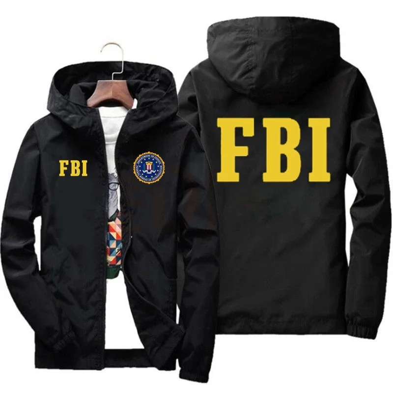 New Men's FBI Printed Outdoor  - đánh giá và giá Outdoor Sport Jacket Brand