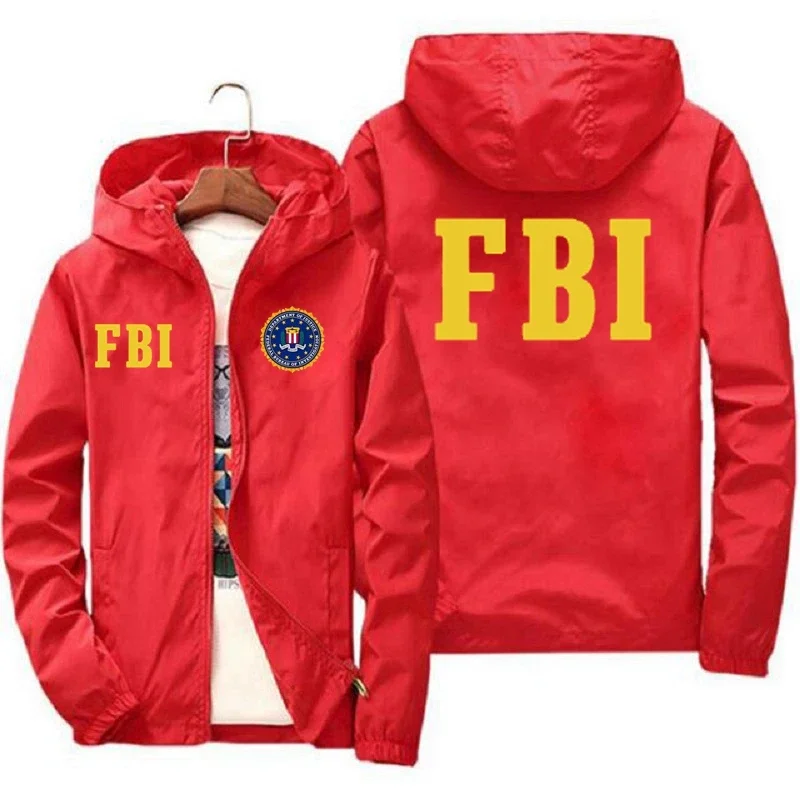 New Men's FBI Printed Outdoor  - đánh giá và giá Outdoor Sport Jacket Brand