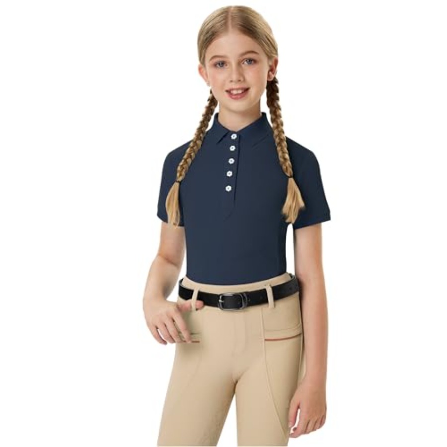 Girls Equestrian Shirt Short S - đánh giá và giá Polo Shirt Equestrian