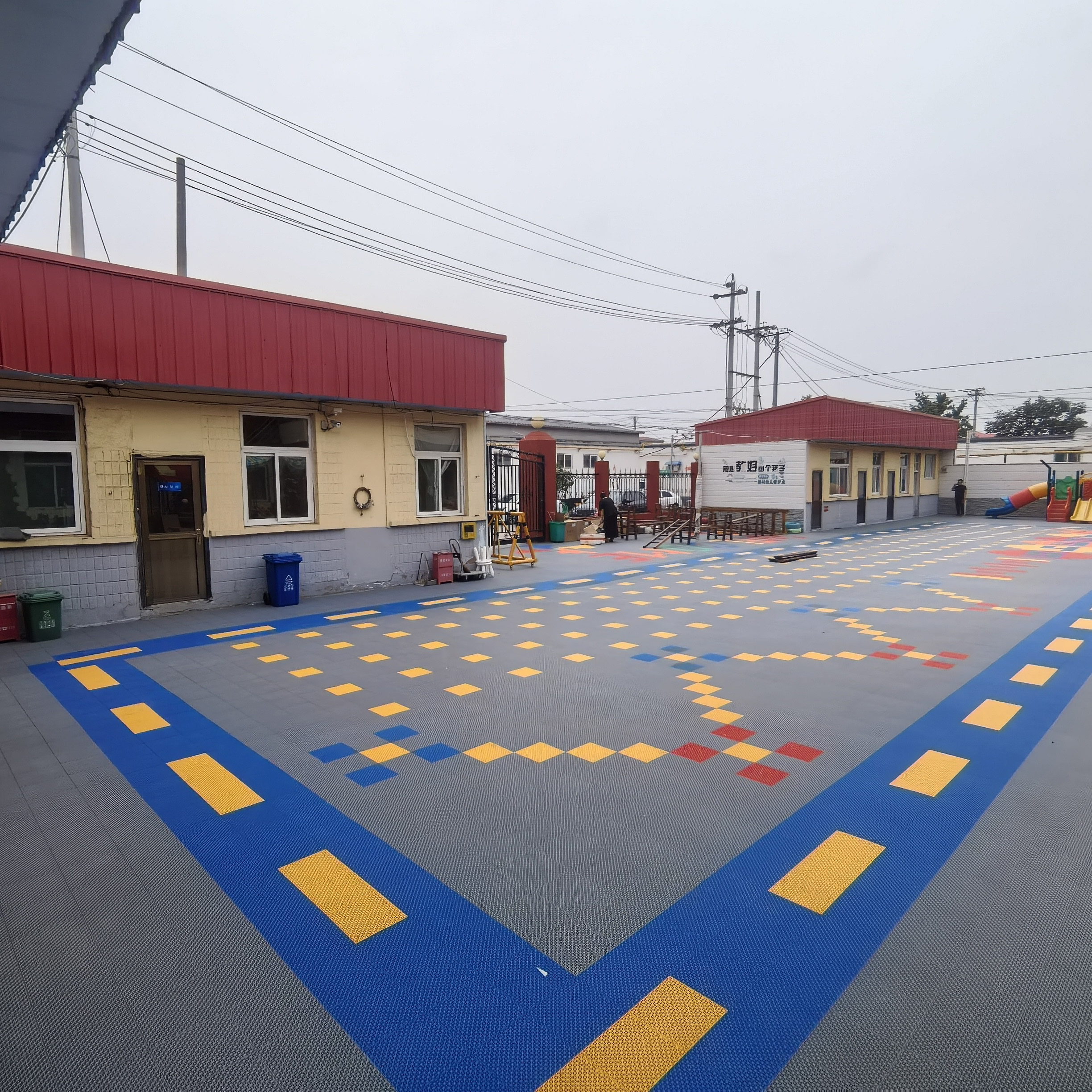 PP Plastic Custom Logo Outdoor - đánh giá và giá Outdoor Sport Court Tiles