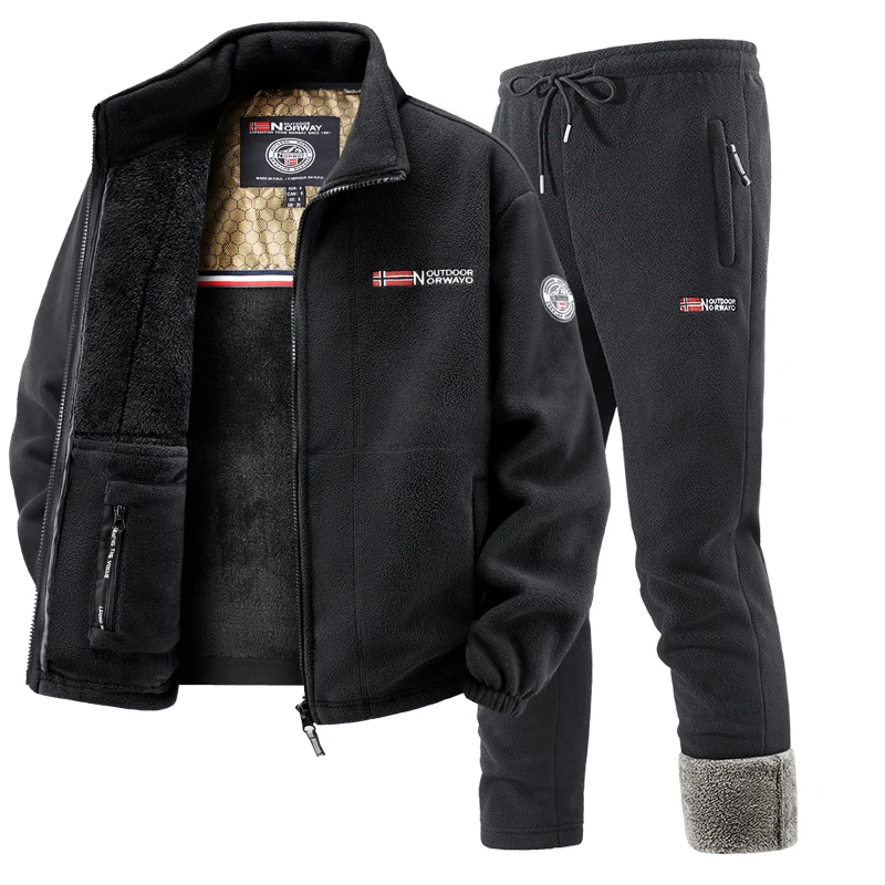 Mens Winter Fleece Tracksuit S - đánh giá và giá Outdoor Sport Winter Jacket