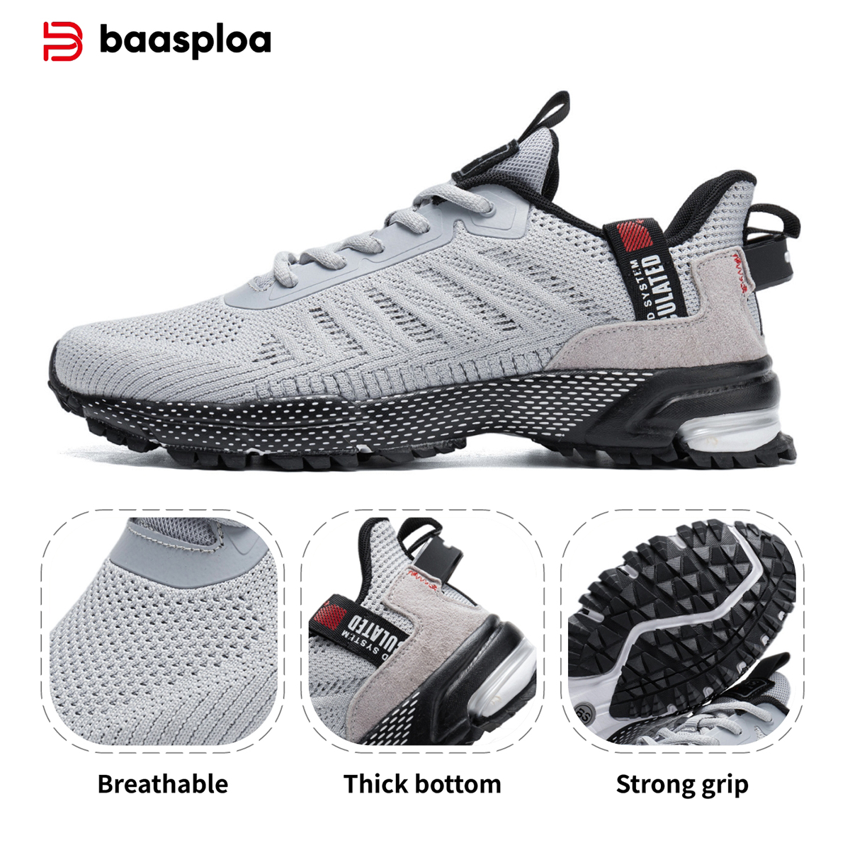 Baasploa Men Running Shoes Cla - đánh giá và giá Outdoor Sport Court
