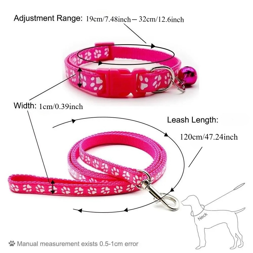 Dog Paw Print Pet Traction Rop - đánh giá và giá Headcollar Rope Set