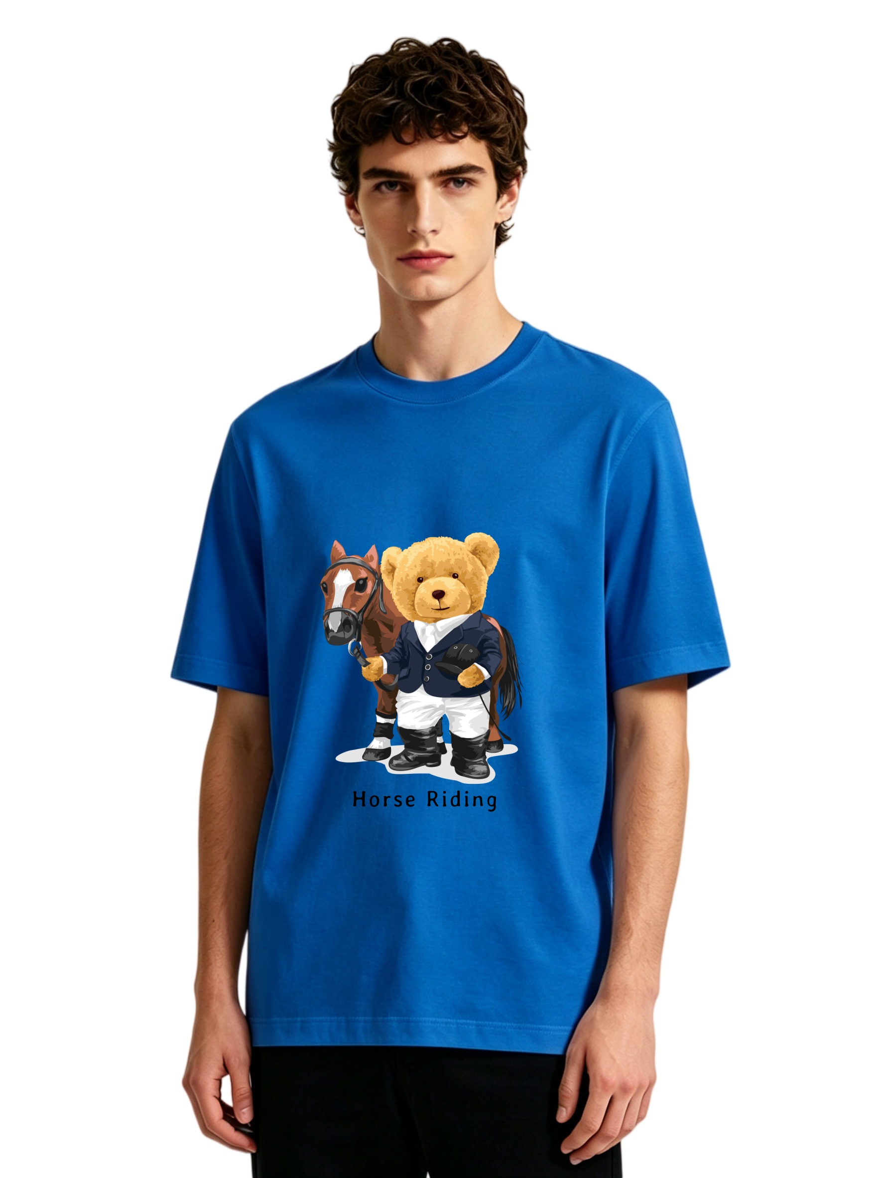 Men's Horse Riding Teddy Bear  - đánh giá và giá Polo Shirt Equestrian