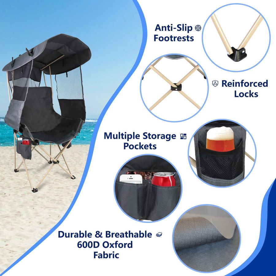 Camping Chairs Canopy Outdoor  - đánh giá và giá Outdoor Sports Umbrella