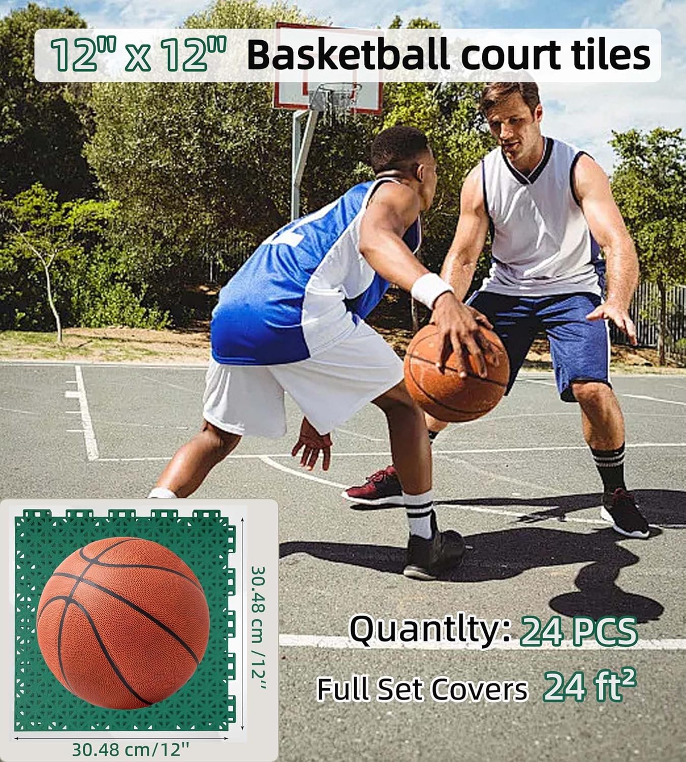 jxgzyy 24 PCS Basketball Court - đánh giá và giá Outdoor Sport Court Tiles