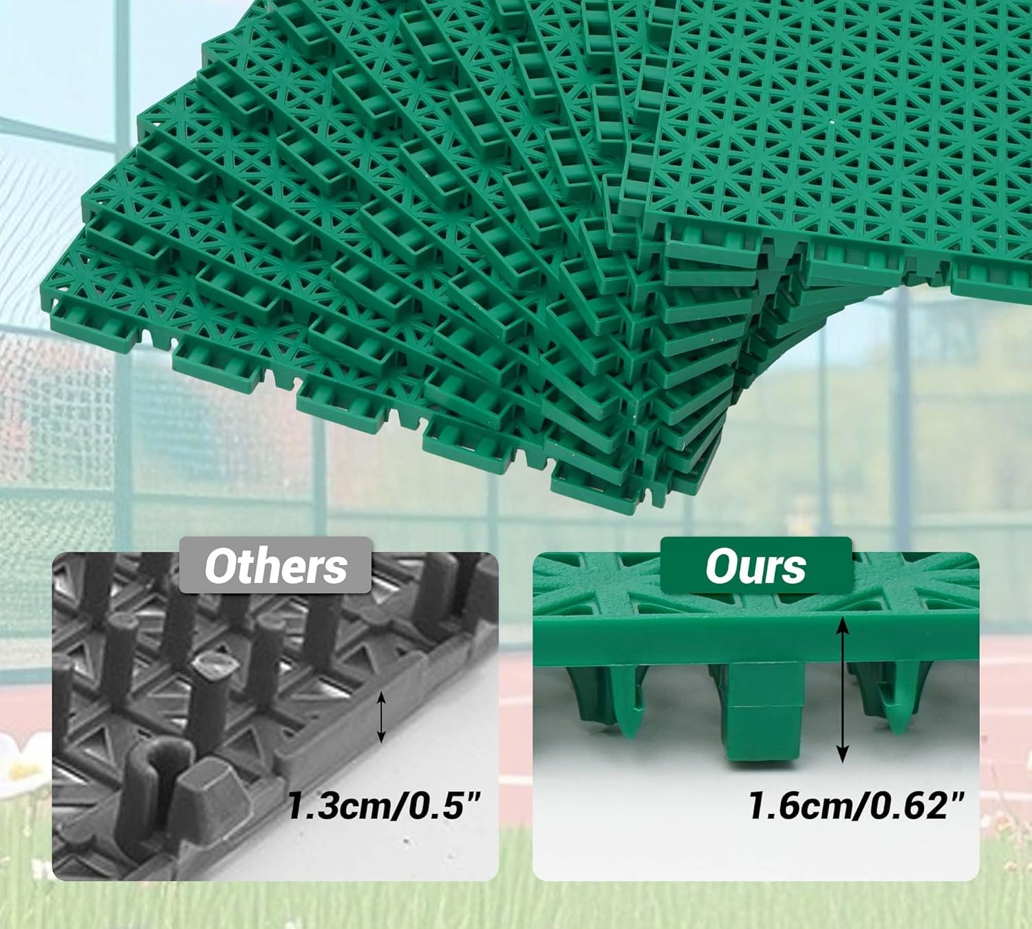 jxgzyy 24 PCS Basketball Court - đánh giá và giá Outdoor Sport Court Tiles