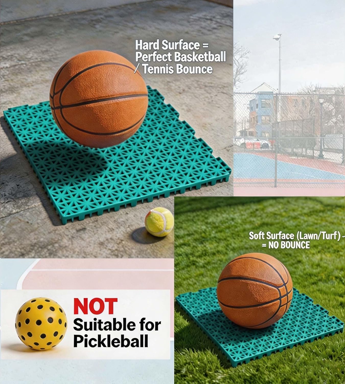 jxgzyy 24 PCS Basketball Court - đánh giá và giá Outdoor Sport Court Tiles